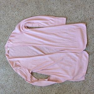 Women's Light Pink GAP Lightweight Cardigan Sweater, Size Medium